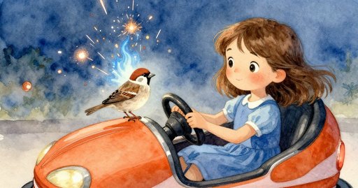 Sparrow Under the Sparks