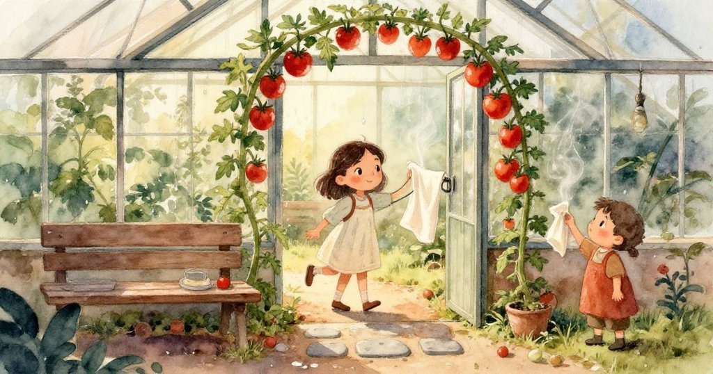 像潛水視角下,海螺置於淺盆中,水滴形成微妙旋渦與土粒相互交織,呈現清冷寧靜氛圍。