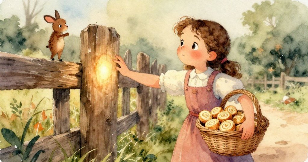 細緻畫面展示陳舊木柵欄和籃中溫柔蒸氣，水珠點綴著歷史痕跡，營造出溫暖與時間交織的美感。