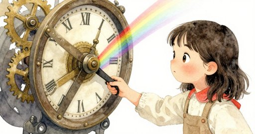 Rainbow Across the Silent Clock