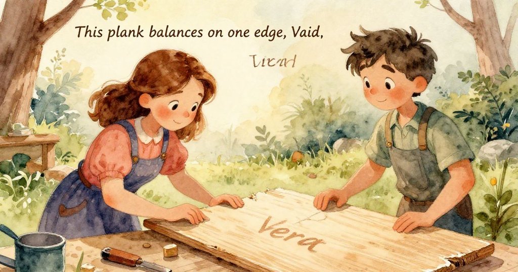 戶外庭院中，落板驟出掀起蜥蜴驚躍與麻雀齊飛，陽光灑下生動風景映現意外瞬間。