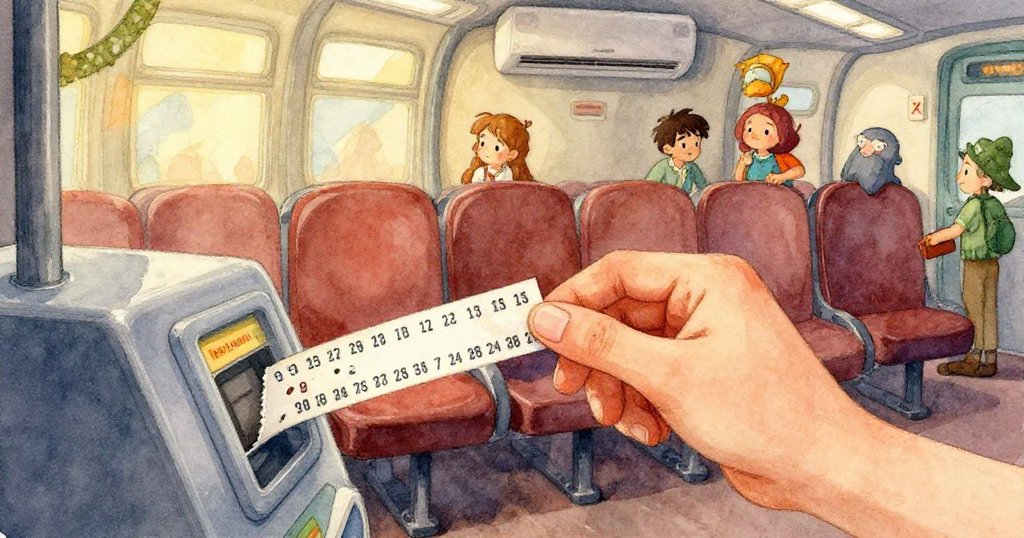 候診室全景展現混亂過後的寧靜,散落的雜誌、傾斜的出票機與殘留的舊票,共同構成溫暖收尾畫面。