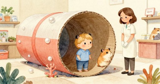 Surprise Hamster Under the Shavings