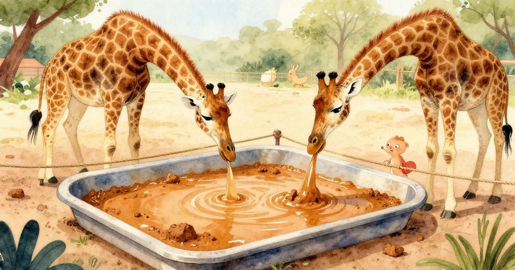 Hazel輕輕撥開泥盤上散落的稻草，露出光滑焦糖色泥巴與橢圓印痕，特寫細膩溫暖光線照耀。