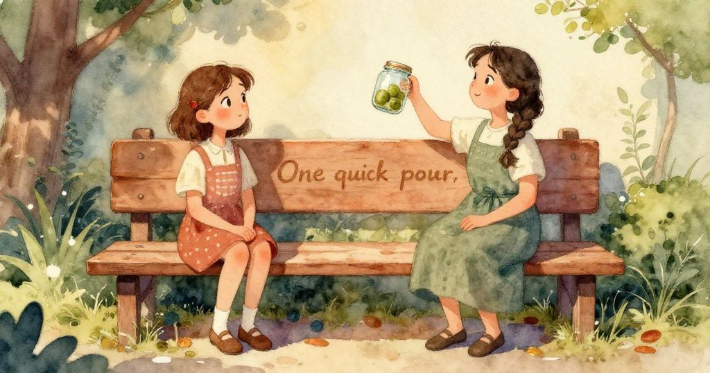 畫面中鴿子驚飛、麻雀疾馳，Olive 迅速捕捉洩漏的種子，展現故事高潮時緊張與動感。