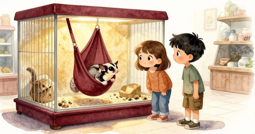 茲拉與萬斯回到最初展籠前，靜靜觀察袋中並肩休息的雙滑翔鼠，神情溫柔且充滿期待，故事圓滿落幕。