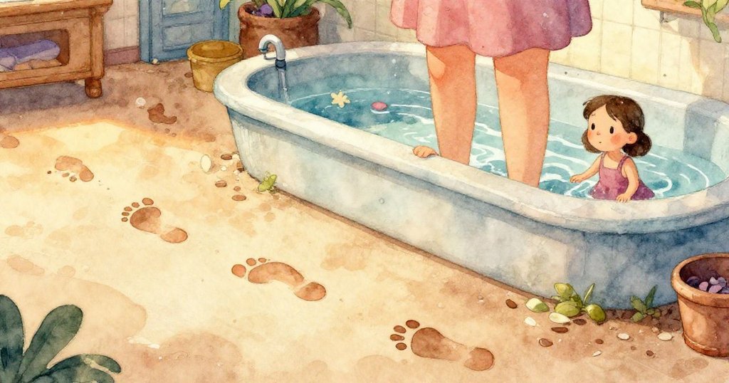 水流洩出奔向展示櫃,展示櫃滾動輕觸走廊繩柱,動感畫面呈現出意外與驚喜。