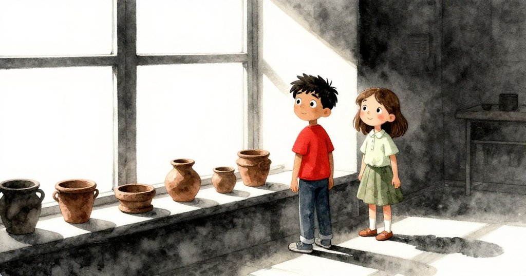 奧斯卡將完成的陶罐輕推上窗台，依薇望向前方，課室中透出解脫與希望，新篇章即將展開。