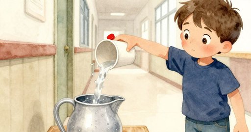 Water Above the Red Tape