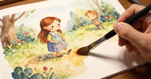 Pigment Between Wind and Stillness