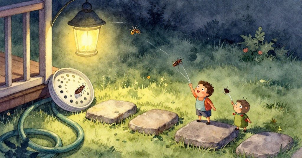 Eli 輕觸閃耀露珠的金屬瓶蓋,特寫中展現他專注且略帶困惑的小手細節,表情凝重。