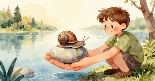 Spiral on the River Stones