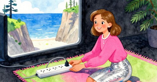 Arching Cable Over the Carpet