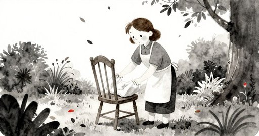 Folded Cloth Against Moving Water