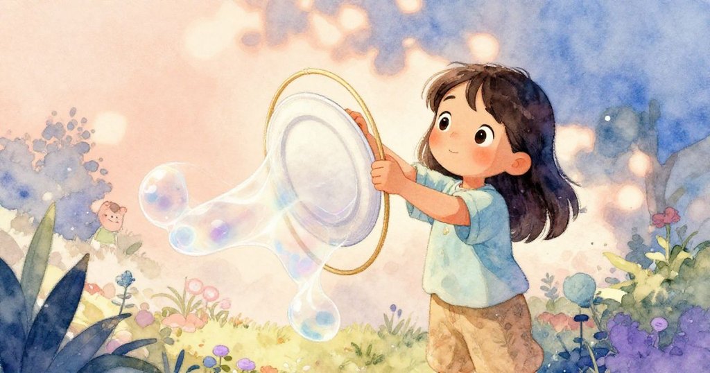 從高角度俯視弗莉達在花園中調整餐盤圈，臉上透露著專注與微妙的緊張感，情節逐漸升溫。