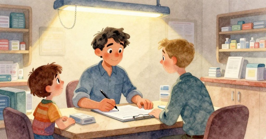 拉斐爾的手正小心排列文件與影印件，室內光線明亮，動作細緻，表現出專注與細心。