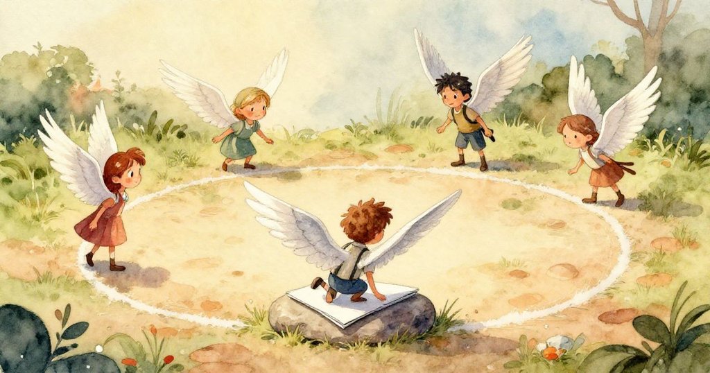 Kit的手細心放置銀白摺紙飛機，手指沾有粉筆灰，展現專注與溫柔細節，背景石面質感清晰。