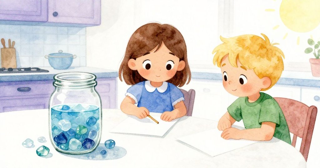 Sara將完成的木棒輕放在報紙邊，藍水盤中水波閃現海玻璃色，兩人相視微笑，結局留有無限遐想空間。