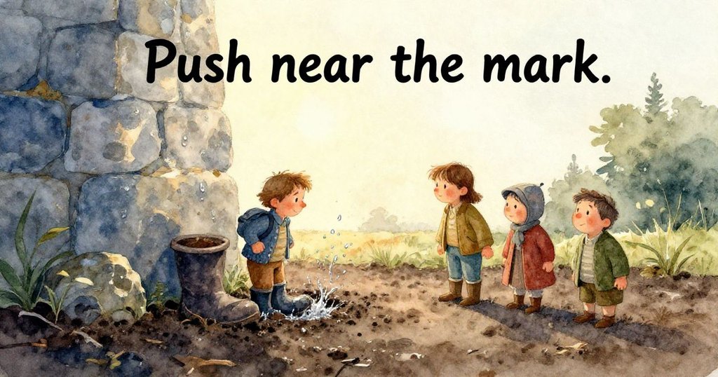 分鏡呈現木枝滑落並使板條破裂，泥土飛濺，畫面構圖怪異夢幻，充滿抽象幾何感，營造出神秘轉折。