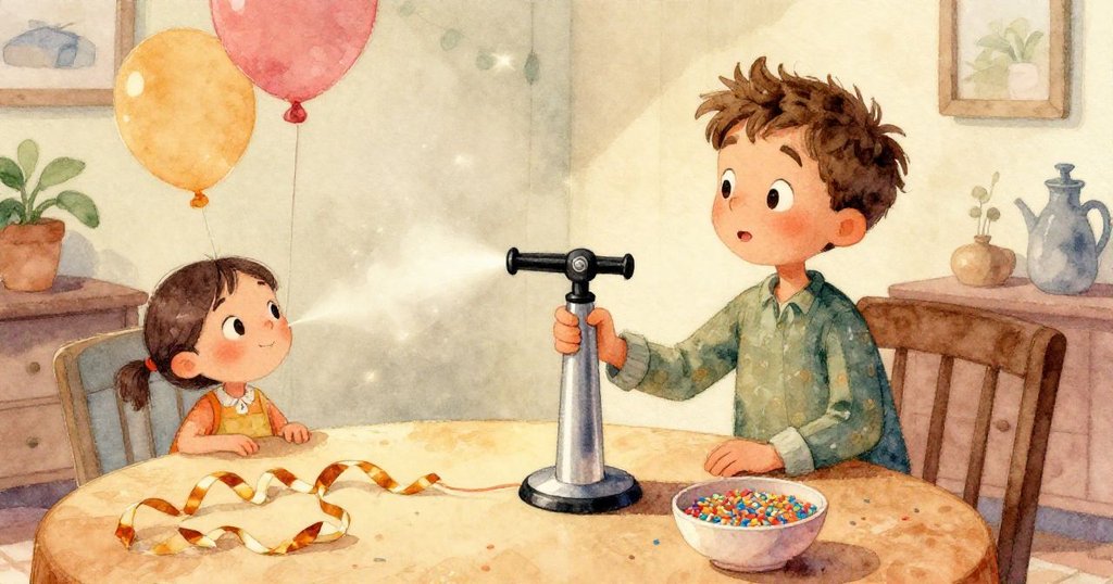 韋德的手緊握著銀色泵桿,細緻展現出專注動作與簡潔背景,強調故事開始的細節。