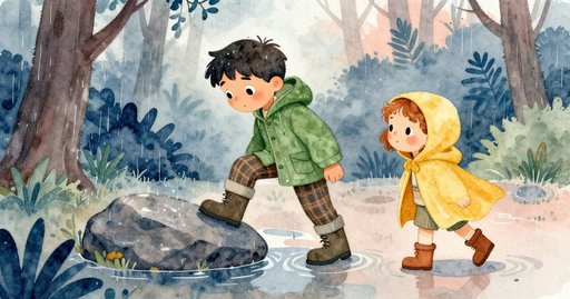 Footprints Across the Dripping Log