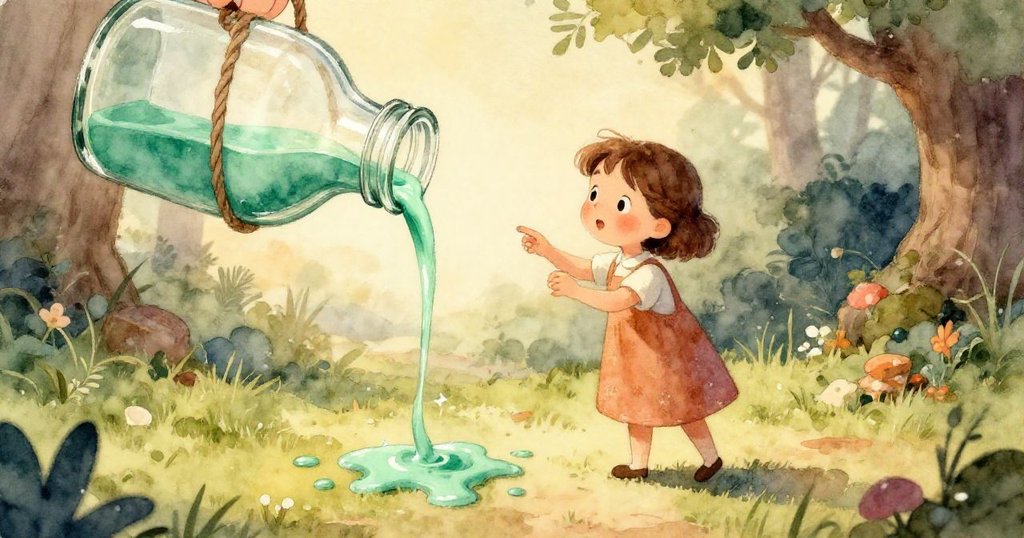 Colette近鏡捕捉專注眼神與黏著手指，細緻刻畫她投入創作時的堅定與驚奇情感，背景淡淡光暈。