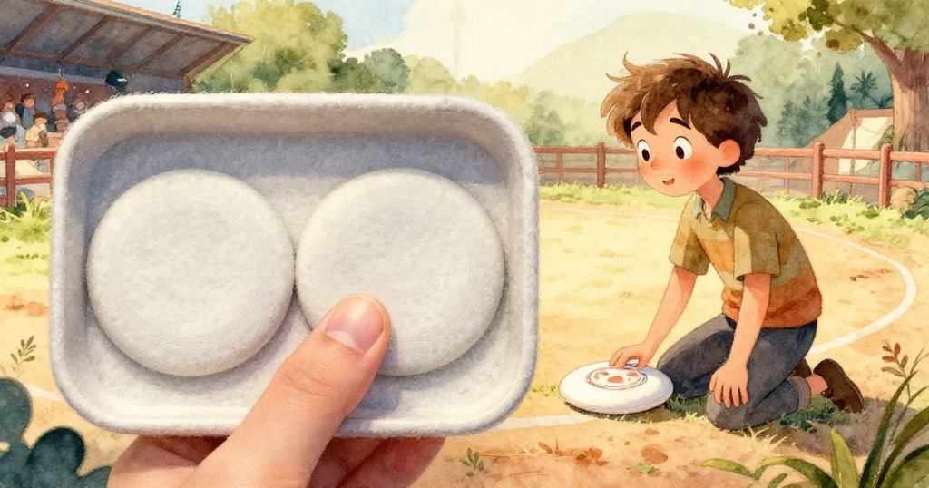 近距離特寫中,Willa的拇指出現在涼爽而粗糙的夾子上,陽光突出夾子獨特紋理與圓潤邊緣。