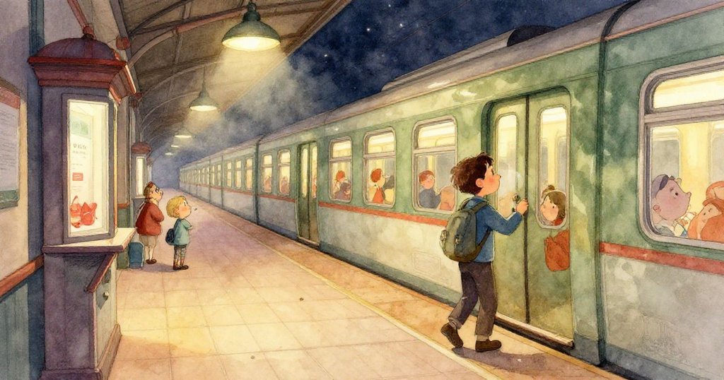 Hope專注投入一枚溫暖硬幣於自動售票機中，手部細節清晰，背景呈現晚霞橙與質感金屬光澤。