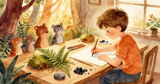 Pebble Against the Fern