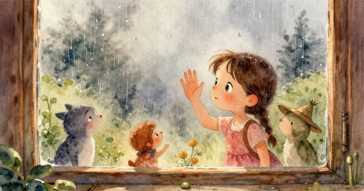 Cat Stripe Across the Glass