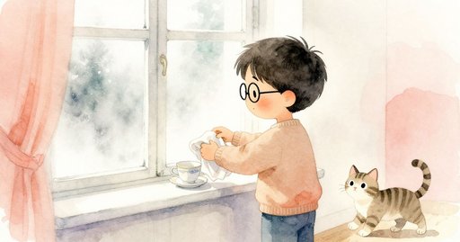 Pawprints in the Glass Harbor