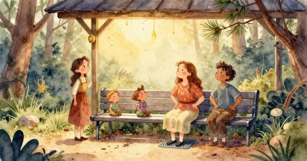 Petra 的手握著砂紙細節特寫，砂紙摩擦木塊呈現蜂蜜光澤，她臉上流露出認真與決心。