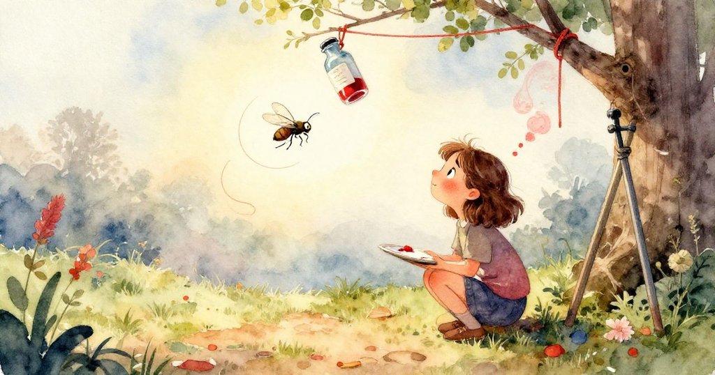 異想幾何畫面中三腳架傾斜,金屬光澤閃爍,油漆狂飛形成迷幻弧線,氣氛神秘。