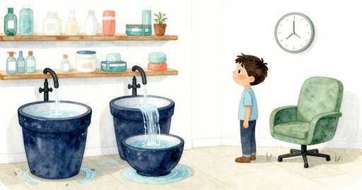 Boot Against a Rolling Bottle