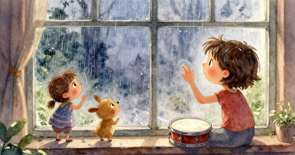 克麗用指尖在冰冷玻璃上描繪弧線,細膩水珠交織滑落,呈現雨日房間中冰火交融的動人質感。