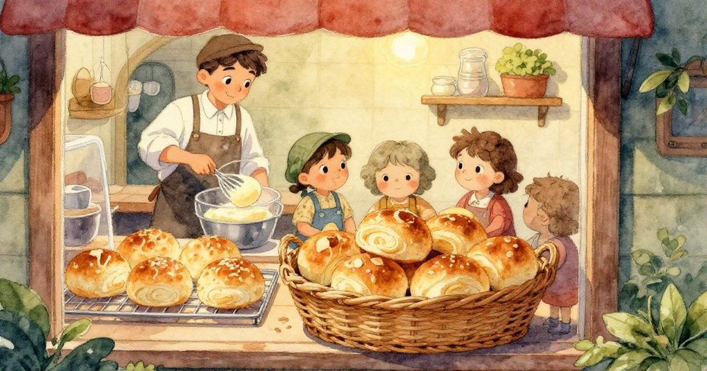 玻璃門反射出動物園內的熱鬧場面，一顆麵包屑落下，小麻雀飛過，眾人倒影交織展現現場情景。