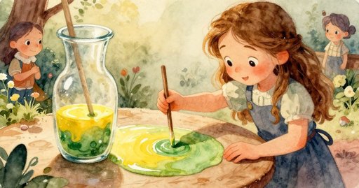 Across the Tray, a Ribbon of Paint