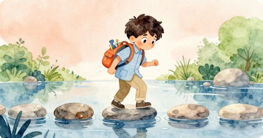 Three Stones Across the Puddle