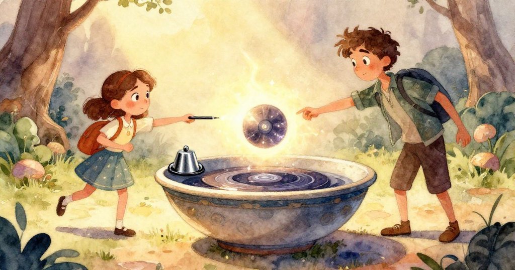 在半透明水下效果中，部件工作台與裝飾性塑膠鼴鼠呈現靜謐景象，陰影與藍綠光線柔和流動。