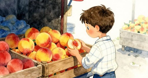 Diagonal Stripe at the Peach Crates