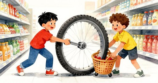 Dust Mark Under the Stuck Wheel