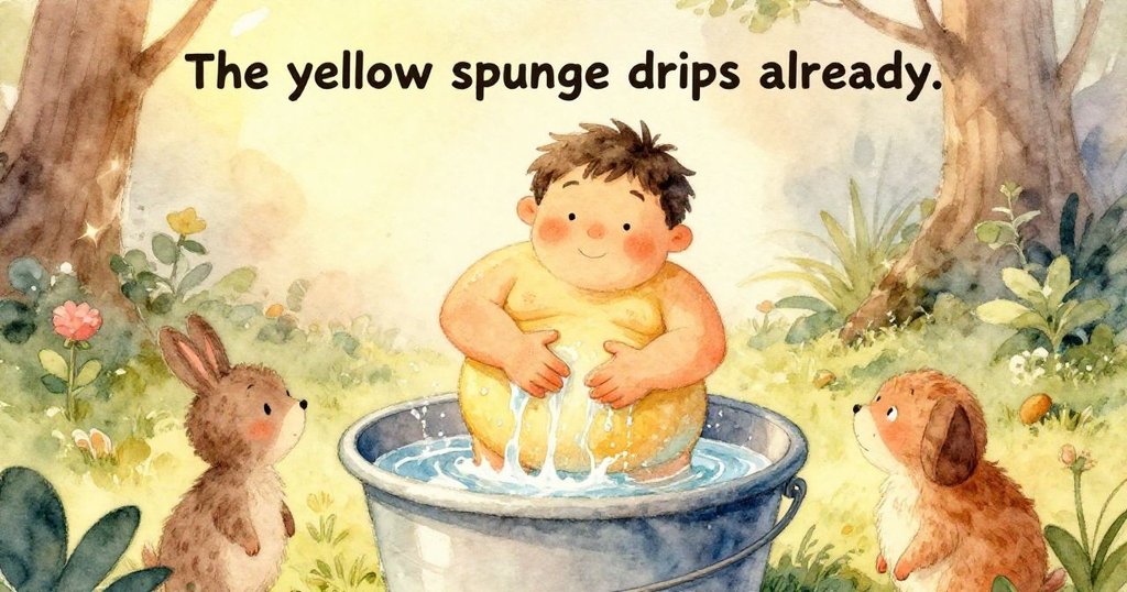 格倫的手透過自製漏斗仔細引水，近距離呈現水桶內壁紋理與泡泡精緻質感，情節逐漸展開