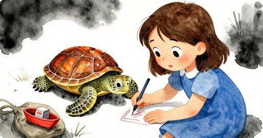 Crimson Ink beneath Turtle Glass