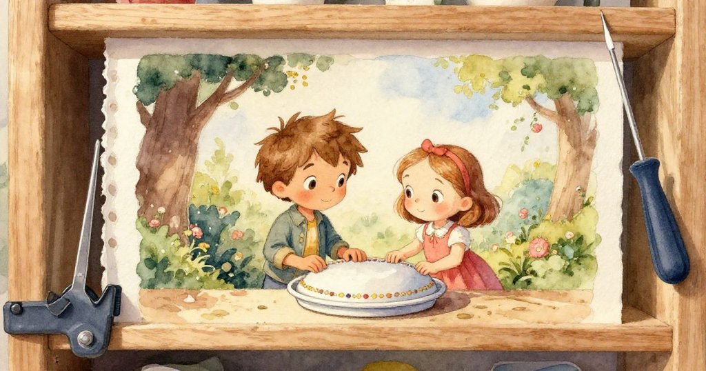 工作室中小水壺輕輕冒蒸汽,蒸氣映出木架光澤,營造出製作過程中寧靜細膩的反思氛圍