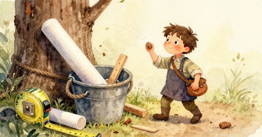 Falling Chalk, Swinging Bucket