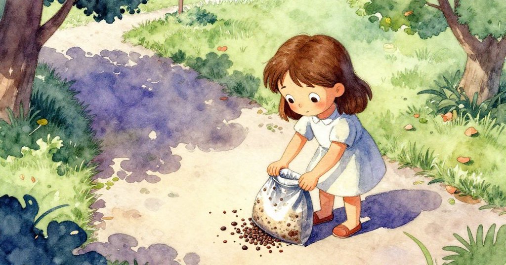 Ruby從高處俯視中,小心移動至餵鳥器前,動作穩重中顯露對黃鶯吸引的期待,公園生機盎然。