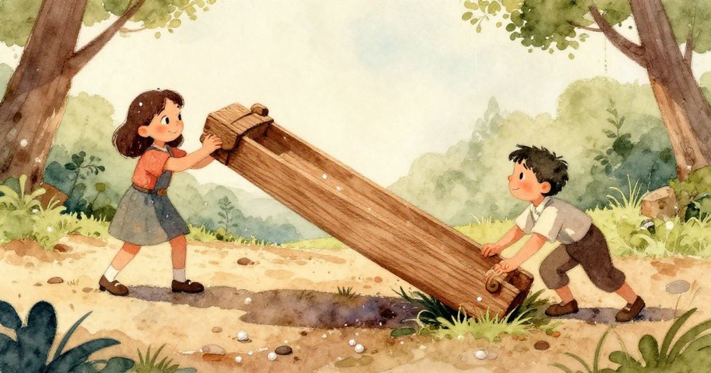 濃厚琥珀色水流咆哮衝過田間,撩動脆弱的幼苗,場面充滿動感與自然力量的戲劇性。