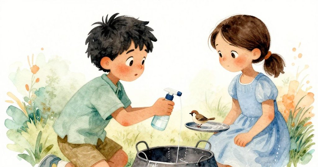 布里爾微笑遞送噴霧瓶,花娜專心接過,麻線隨風飄舞,鵲鳥輕落金屬盤上,續章故事展望未來。