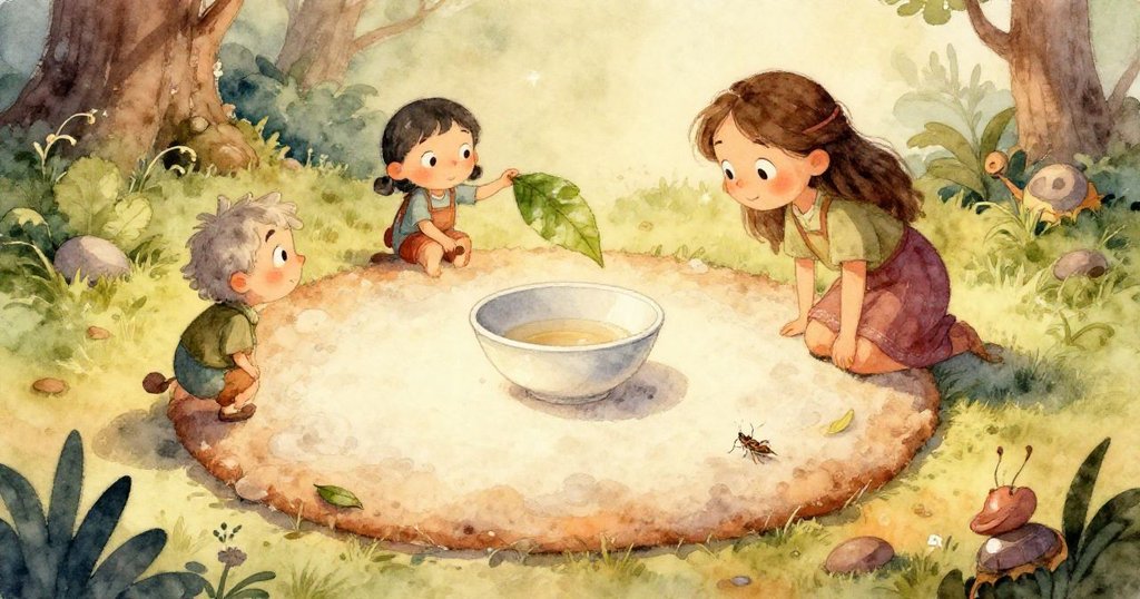 工作室內風扇輕轉帶動金屬塵影,老師細心排列草束,背景陶泥溫暖與金屬光澤交融,氣氛逐漸緊張。