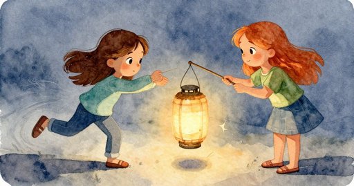 Lantern Flicker at Dusk